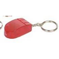 Key Ring, Lighted, Mouse Shape - Translucent Red